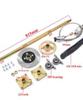 Beefy 815mm Rear Axle Assembly Kit With Shaft Hub Chain And Brake Master Cylinder For Buggy Go Kart Golf UTV ATV Accessories