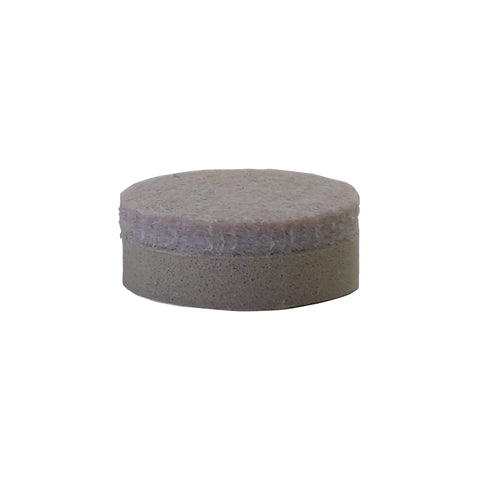 1 Inch Round Self Adhesive Felt Furniture Slider for Hard Floors Leveling Pads, beige, with thick foam core, single piece view