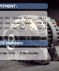 Drop-In Replacement Alternator For Hyundai Tucson 2016-2021 2.0L, Elantra 2015-2016 1.8L, And Kia Soul 2017-2019 2.0L