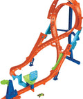 Figure Eight Jump Track Set With 1 to 64 Scale Vehicle And Two Foot Tall Track for high speed racing and rad stunts