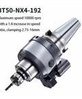 BT50 Spindle Speed Reducer And 10000RPM Cnc Acceleration Tool Holder with 1:4 speed ratio, clamping 2.75-16mm for precision machining.