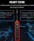 Circuit Probe Tester With Overload Protection And Component Activation For 6-24V Systems, Polarity Testing Feature Display