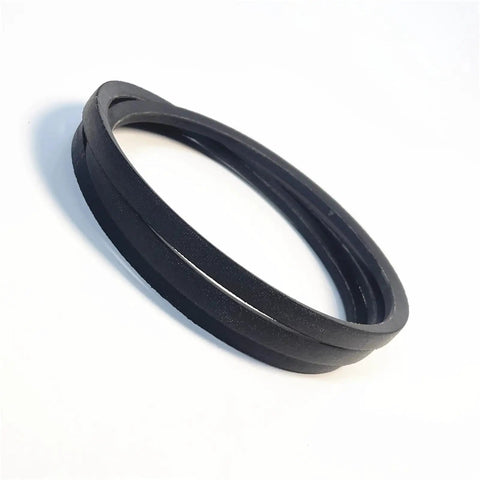 Rock Hard Heavy Duty V Belt For Serious Industrial Conveyor Rigs And Power Machines Solid Rubber Construction close-up image.