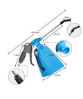 Heavy Duty Pneumatic Blower Vacuum Handles Shop Dust And Metal Shavings Like A Champ, 40.5cm length, includes blue debris bag.