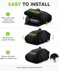 Heavy Duty Robot Lawn Mower Cover Built For Outdoor Garage Storage No Sweat Weatherproof Dock Shelter installation steps overview