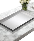 Hella Sturdy 304 Stainless Steel Drip Pan For AC Unit And Water Heater Condensate Catcher displayed on a marble countertop.