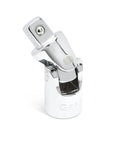 Universal joint from 20 Piece Drive Extension Set With 1/4, 3/8, And 1/2 Inch Drives, Pro Grade Chrome Finish, Ball Detent Socket Retention