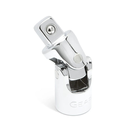 Universal joint from 20 Piece Drive Extension Set With 1/4, 3/8, And 1/2 Inch Drives, Pro Grade Chrome Finish, Ball Detent Socket Retention