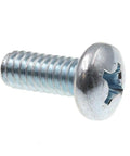 Tough As Nails Pan Head Machine Screws With Phillips Drive 1/4 Inch 20 By 5/8 Inch Zinc Plated Steel fastener showing side view.