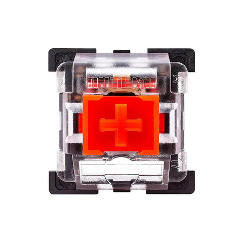 Red Linear Keyboard Switches Three Pin 45g Actuation Dustproof Hot Swappable Cherry MX Equivalent for mechanical keyboards