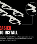 Exhaust Manifold Gasket Set For Chevrolet K1500 Durable Replacement Kit With Premium Seals Heat Resistant Gaskets And Easy Install Keeps Exhaust Leaks At Bay For Classic Chevy Trucks, slotted bolt holes