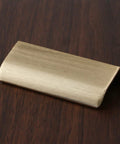 4 Pack Concealed Edge Pull Handles in Champagne Finish Aluminum Alloy Finger Pull Cabinet Handles for Kitchen 92mm