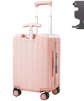 20 Inch Ride On Luggage For Kids And Adults With Safe Seat, Hardside Carry On Case, 360 Degree Silent Spinner Wheels, TSA Lock