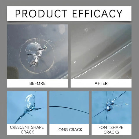 DIY Windshield Crack Repair Kit With Quick Fix Resin For Chips, Star Cracks, Bullseyes, And Long Cracks, Easy Do It Yourself Set For Cars, Trucks, Windows, And Mirrors, Restores Glass Clarity Black 2 Pack