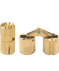 Retro Brass Hidden Barrel Hinge For Cabinets And Jewelry Boxes Concealed 180 Degree Silent Cabinet Hardware