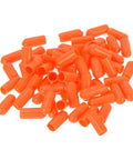 100 Pcs Orange 6mm ID Rubber End Caps For Round Tubes And Bolts Vinyl Cap Covers For Screw Threads Furniture Feet Table Legs Chairs Tips Nails Heads And Floor Protection
