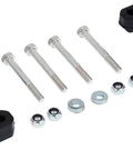 Two Inch Leveling Kit For 2007 To 2018 Chevy Silverado And GMC 1500 Trucks with bolts and brackets for installation.