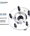 Front Wheel Hub Bearing Assembly Single Pack ABS 5-Lug OE 513121 Fits Chevy Impala, on white background with ECCPP logo.