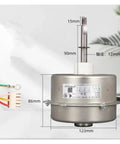 Compatible With Variable Frequency Inverter Air Conditioner DC Brushless External Motor ZWS92K, size dimensions visible