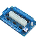 ATX Power Supply Bench Board 24 Pin 20 Pin 24Pin Adapter For PC Builds And DIY Testing with Lock Switch, blue terminal blocks and indicators.