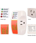 Rock Solid Voltage Surge Protector Plug Single Outlet Safely Shields Your Fridge AC And Dryer From Brutal Brownouts And Spike Damage Easy US Wall Fit Heavy Duty Plug And Play with socket and indicator light.
