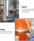 15 Pack Spring Metal Water Clamps For Tubing Flow Control in lab and plumbing setups, showing application on hoses and pipettes.