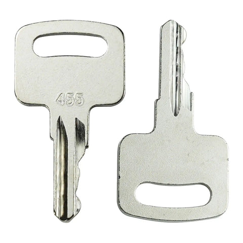 Workhorse Heavy Duty Ignition Keys For Forklifts And Scissor Lifts No Drama Replacement Gear Compatible With Genie And Skyjack Rig Quick Swap Silver Finish 455 104466 6 Pack Set