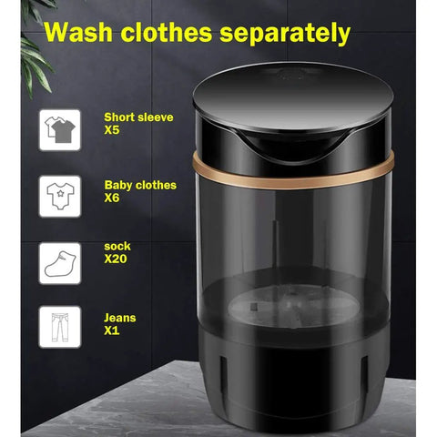 Compact Portable Mini Washing Machine That Is A Total Game Changer, Lightweight washer for separating laundry in dorms and RVs.