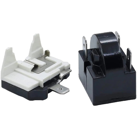 4.7 Ohm PTC Starter Relay 3 Pin Replacement For Mini Fridges And Wine Coolers Plug And Play Fits QP2 4R7 Overload Protector