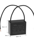 Ceiling Fan Capacitor CBB61 25uF 250V AC 2 Wires Metallized Polypropylene Film Capacitor 48x38x26mm