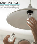 Installation of A15 LED Bulb 7W 600 Lumens 3000K Soft White 40W Equivalent Dimmable Enclosed Fixture Rated E26 Medium Base