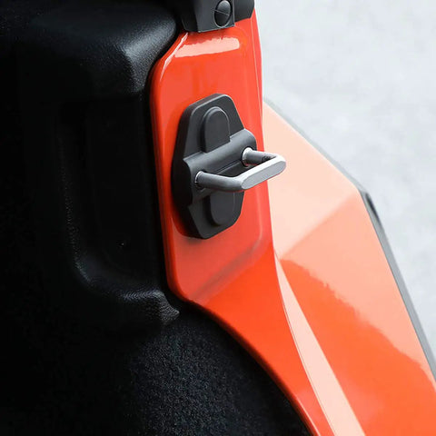 Door Lock Switch Cover Kit For Jeep Wrangler JL JLU 2018 Through 2026 And Gladiator JT Durable Black ABS Plastic