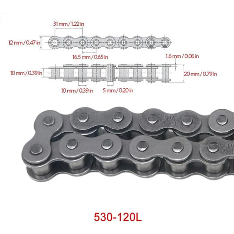 530 chain diagram for 44 Inch Go Kart Rear Live Axle Kit With Shaft Sprocket Hubs Brake Master Cylinder And Nineteen By Seven By Eight Tires