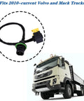 Level Sensor Conversion Jumper Harness For 2010 To Current Volvo And Mack Trucks, Replaces OE 24399920 And 24383068, black cable