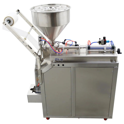 Automatic Quantitative Filling Machine For Paste Liquid And Granule Packaging With Built In Bag Maker And Tight Seal Design 10 To 100 Ml Capacity, stainless steel construction