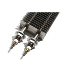 Industrial Square Fin Heater For Air Systems And Ovens Featuring A Heavy Stainless Steel Heat Plate With 1400 Watt Output.