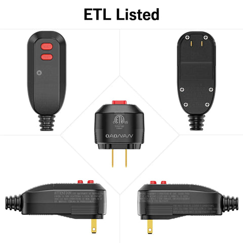 GFCI Replacement Plug Assembly Auto Reset 15 Amp Two Prongs With 5 Year Warranty Ground Fault Circuit Interrupter Safety Plug