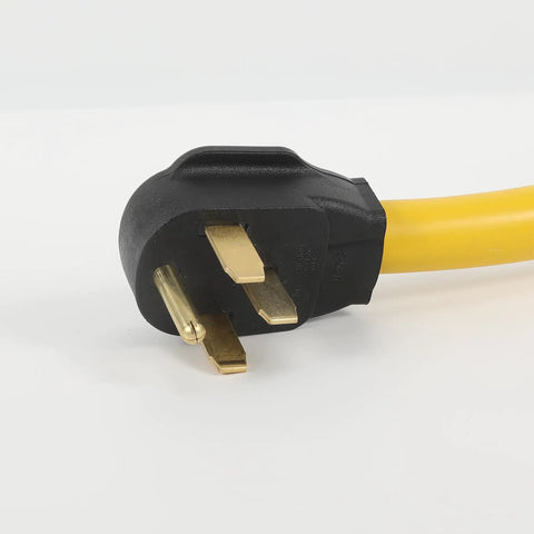 Built Tough Nema 14 50P To 6 50R Welder Adapter Connector For Dryer EV RV Charging 240V 50A Heavy Duty Plug close-up view.