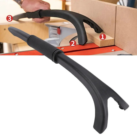 Forked Design Woodworking Push Stick With Ergonomic Handle And No Slip Rubber Feet For Stable Miter Saw Hold Down And Pro Grade Table Saw Cuts