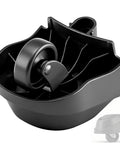 Foot Caster and Caster Wheel Set for Plate Caster Replacement Compatible With 6 To 16 Gallon Wet Dry Vacuums and Ridgid Models