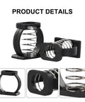 Close-up of Brompton Folding Bike Hinge Clamp Spring C Buckle Upgrade showing black plastic and stainless steel components