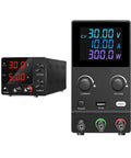 Adjustable Lab DC Power Supply 0 To 30V 0 To 10A Bench Regulated Switching PSU With Low Ripple Built In Fan Over Voltage Over Current Protection