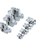 Beefy Hidden Gate Hinge With Stainless Steel Construction, Invisible Concealed Barrel, 180 Degree Folding For Wooden Boxes