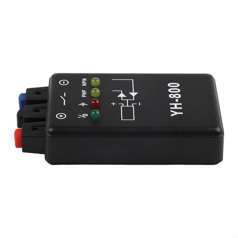 Side view of a Battery Powered Proximity And Magnetic Sensor Tester With Photoelectric Compatibility Portable DC Sensor All In One Analyzer Tool.
