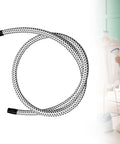 Universal Garment Steamer Hose Extension Set 2m Heat Insulated PVC Tube For All Steamers showing curved hose detail