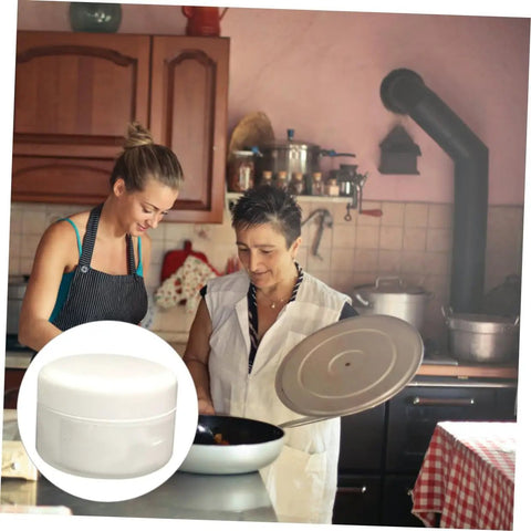 Kitchen scene with two women cooking; inset shows a jar of Epoxy Tile Repair Kit 100g Two Part A B Quick Dry Ceramic Adhesive Paste for tiles.