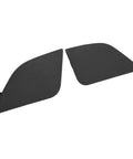 Pair Front Left And Right Bumper Tow Hook Covers For Toyota RAV4 2016 2017 2018 Not EU Version Easy Install DIY Friendly Replacement Eye Cap 532850R080 532860R080, black covers on white background