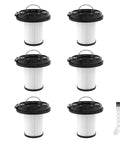 Six Pack XR Filter Replacement For Cleanview XR 200W And Cleanview XR Pet 300W Stick Cordless Vacuum Cleaner Models 3789U 3789X 3797V 3797W 3789 3797 Bundle, six HEPA pleated filters and brush