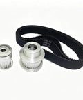 High Gear 2GT Timing Pulley Kit With 20T And 40T Sprockets Delivers Smooth 2:1 Speed Reduction For Custom Rigs Using 10mm Belts And Multi Bore Hubs, belt and pulleys