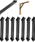 Heavy Duty 45 Degree Corner Support Brackets Built Like A Tank Rock Solid Steel Angle Braces for wood projects and fences.